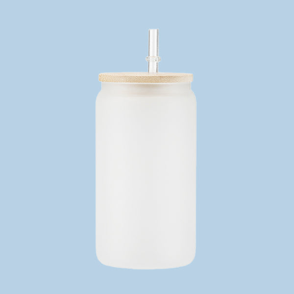 16oz Frosted Glass - Non Snow Globe - Please read Description for Instructions