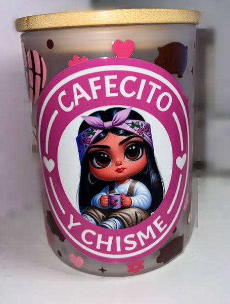 Cafecito y Chisme Frosted Coffee Mug